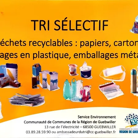 Lejlighed Spacieux Et Serein Avec Patio, Barbecue Et Wifi Guebwiller